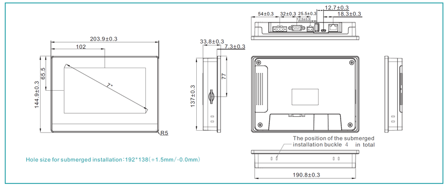 Панель оператора (HMI панель) VI20-070S-FE 7.0" Ethernet VI20-070S-FE фото